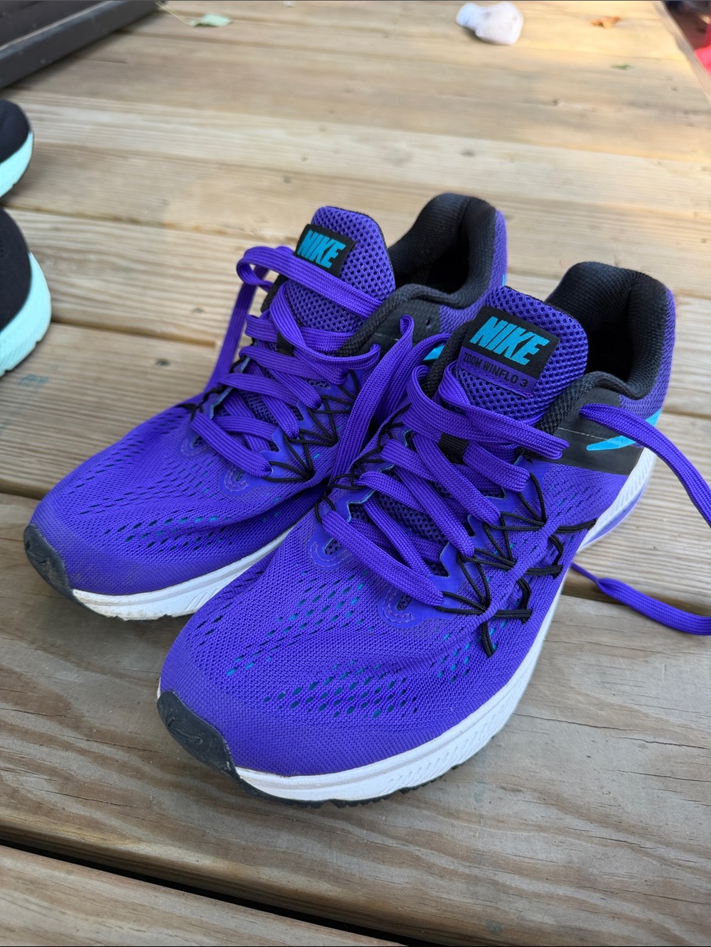 Nike Women’s Purple and Teal Running Shoes